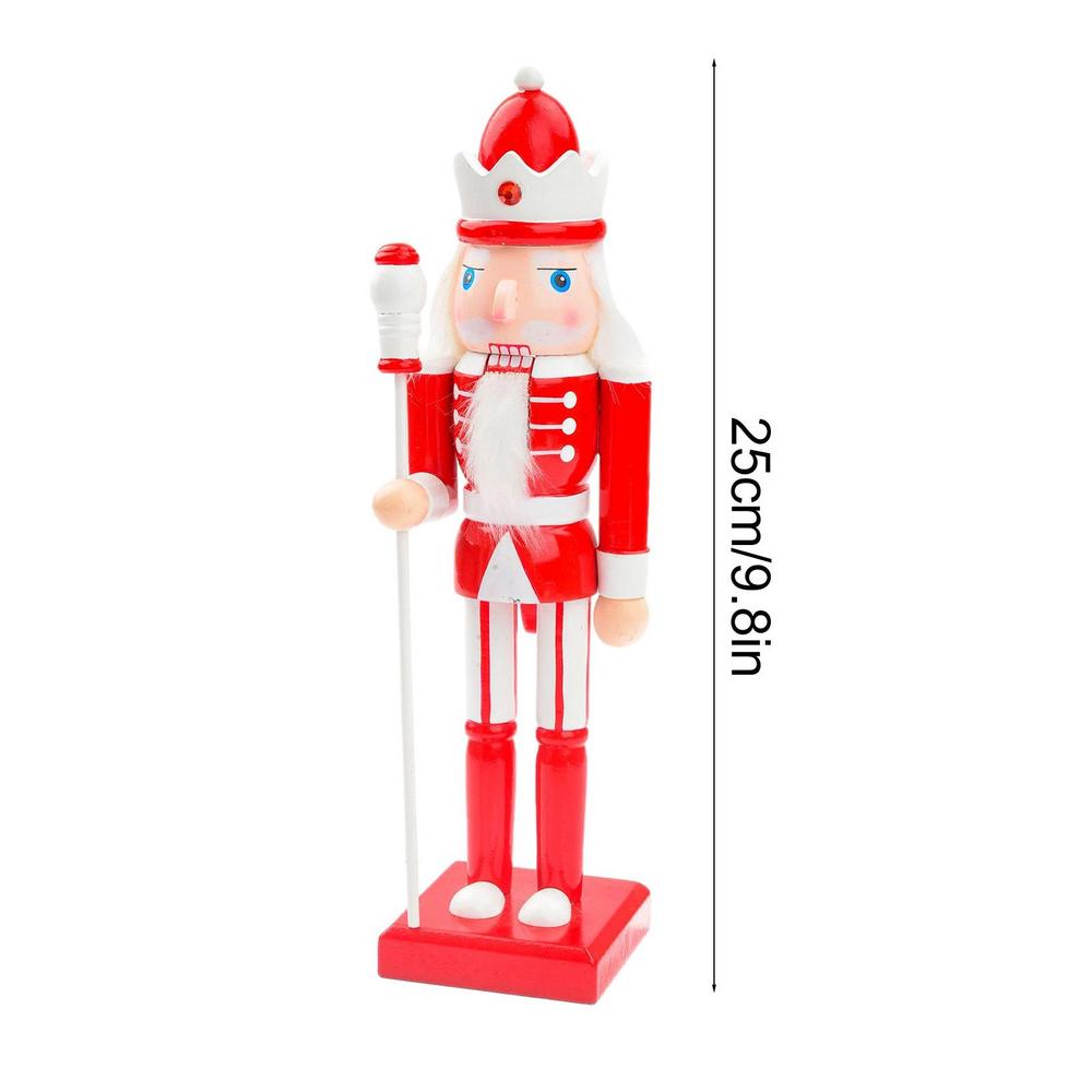 Wooden Nutcracker Figures Large King Nutcrackers Christmas Decorations Traditional Wood Nutcracker Decor For Festive Xmas