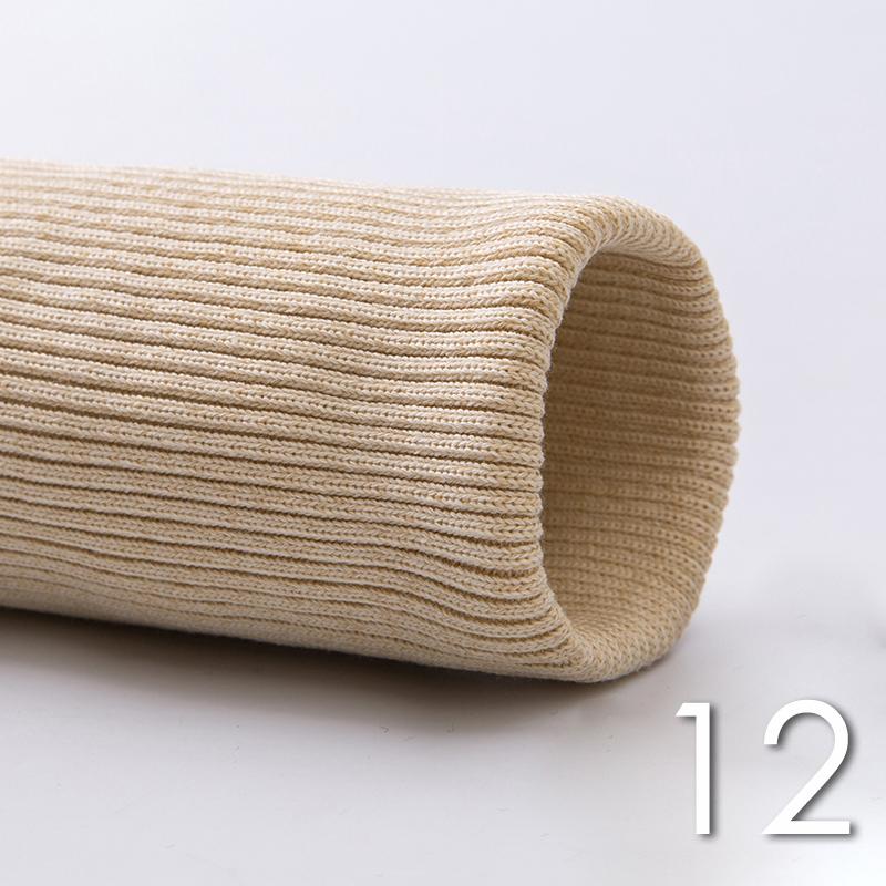 Cotton Rib Stretch Knit Cuffs Collars Hems Fabric Ribbed Knitted Cuffs Neckline Fabric For Sweatshirt Down Jackets Accessories