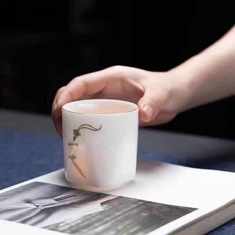 Chaxun Mutton-Fat Jade Porcelain Master Tea Cup