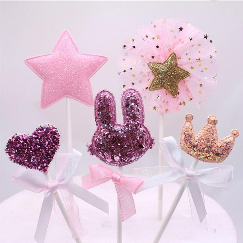 Cute Sweet Cake Flags Cake Decor Birthday Party Decoration Tool Happy Birthday Supplies