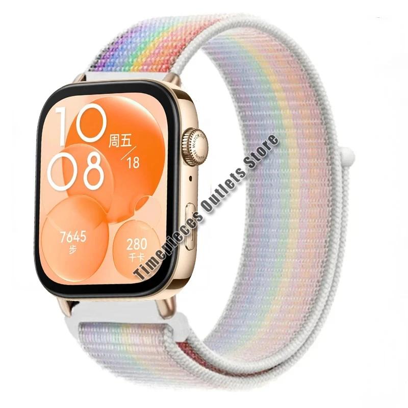 Nylon Loop Strap For Huawei Watch Fit 3 Sport Breathable Replacement Bracelet Wristband For Huawei Watch Fit 3 Belt Accessories