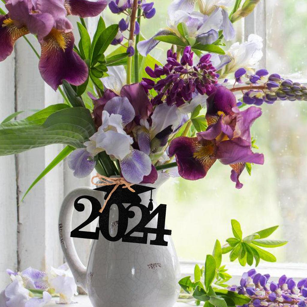 1Set 2025 Graduation Cutout Tags DIY Grad Party Decorations for Table Backdrop Vase Wine Bottle Flower Centerpiece Favor