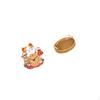 Wall Clock for Kids Bedroom And Kitchen with Woven Fruit Basket Snack Serving Bowl Bread Plate