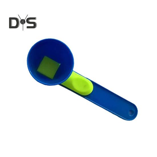 

Мерная ложка-воронка для протеинового порошка, кулинарный ингредиент, длинная ручка, совок, кухонный инструмент для добавок и кулинарии синий