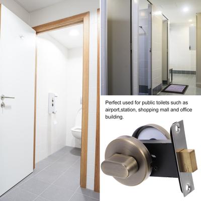 Öffentliches Toiletten Badezimmer Türschloss Edelstahl Toiletten Trennwand Schloss Frei Besetzt Anzeige für Büro Einkaufszentrum