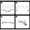 Portable Metal Foldable Reading Glasses Ultralight Men Business Presbyopia Glasses Eyewear With Random Case +0.5To+4.0 Oculos