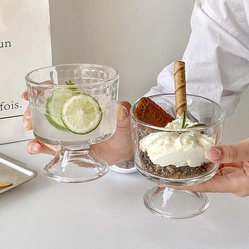 Ins-Style Flared-Foot Glass Dessert & Juice Cup