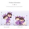 Cute Car Decoration Ornaments Creative Cartoon Purple   Pajamas Couple  Auto Center Console Car Interior Accessories