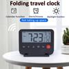 Fold Travel Clock With Calendar Backlight Portable Multi-function Electronic Clock Digital LCD Thermometer Travel Alarm Clocks