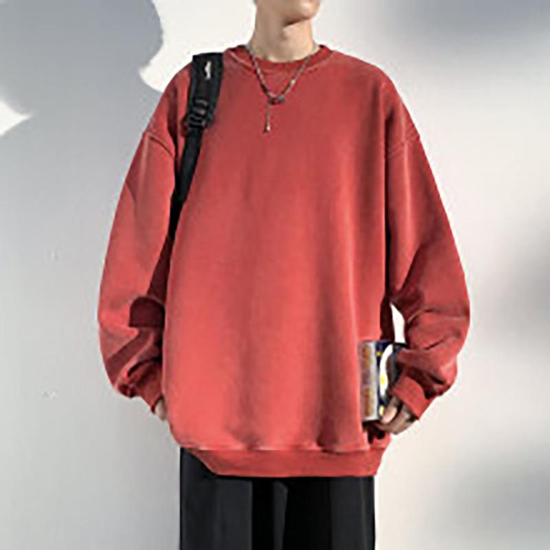 Oversized Sweatshirts Men Women Fashion Couples Crew Neck Vintage Y2K Hoodie Loose Pullover