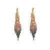 Simple and Versatile Shiny Diamond Long Fringed Earrings