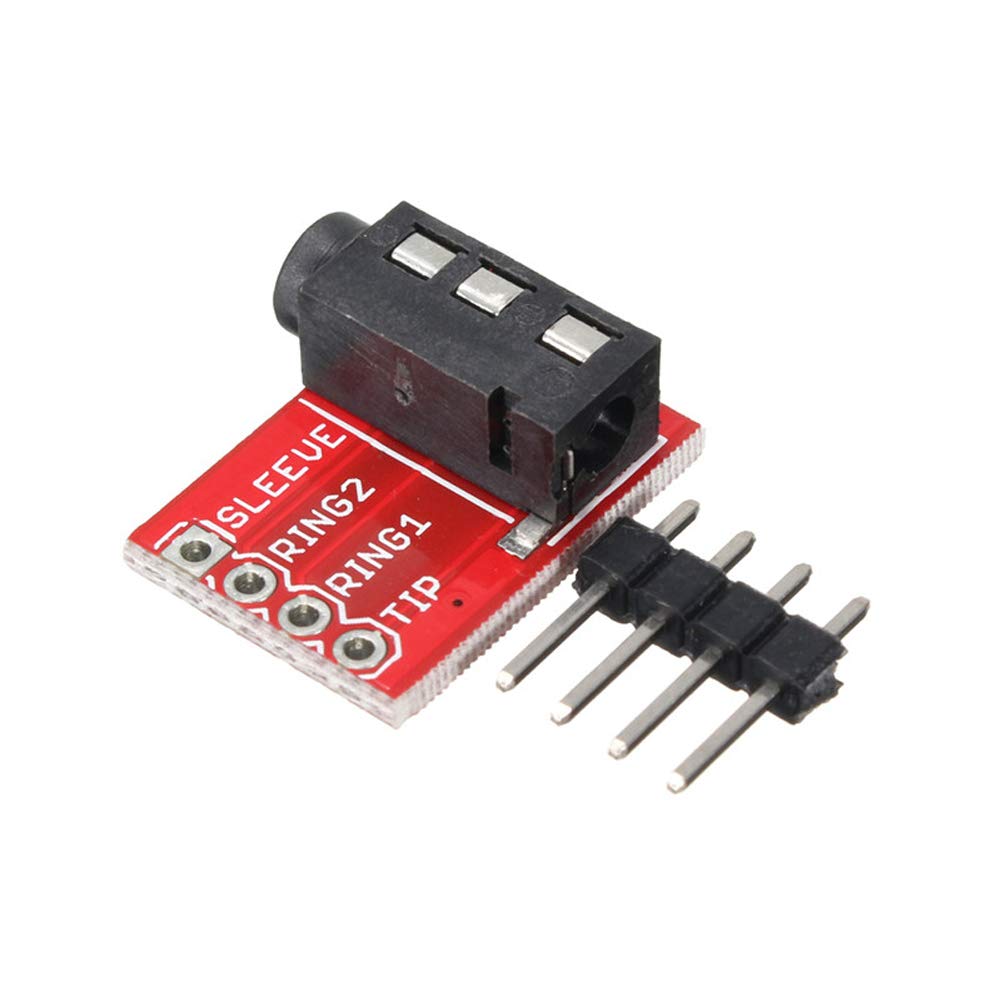 TRRS 3.5mm Audio Jack,Breakout Headphone Video Audio MP3 Jack Module for Arduino (8 Pack)