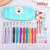 Portable Crochet Hook Set Multicolor Knitting Needles With Storage Bag Weaving Tool Kit For DIY Knitting Sewing Craft Projects