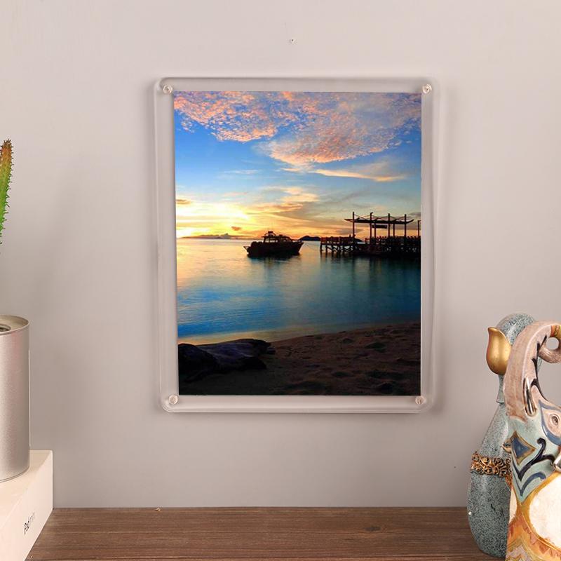 Wall Picture Frame,Magnetic Acrylic Picture Frames for Pictures Display,Clear Picture Frames,Photo Frames Desktop Display