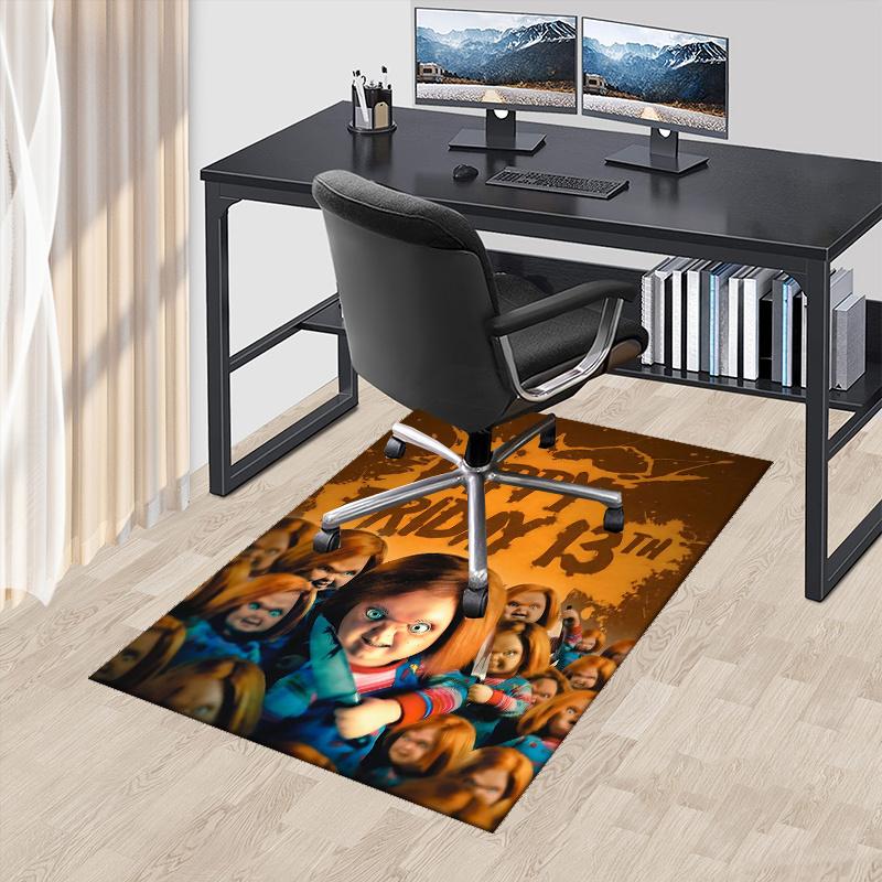 

13th Chucky Dolls Office Carpet Non Slip Rug with Anime Cartoon Design, Perfect for Home Decor, Living Room, Bedroom, Game Room, 60cm by 90cm