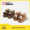 Cartoon Doll Infant Snow Boots - Warm Velvet, Non-Slip Toddler Shoes for Boys and Girls