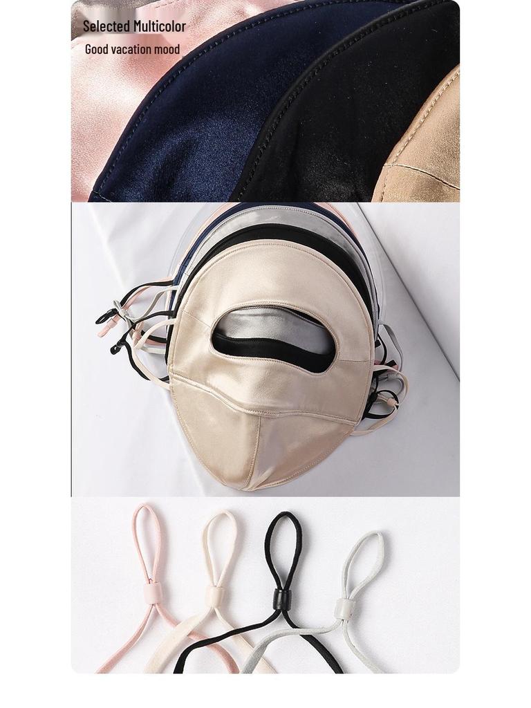 Atmungsaktive Damen-Maulbeerseidenmaske: Kälteschutz, Warm, Sonnenschutz, Leicht, Augenschutz