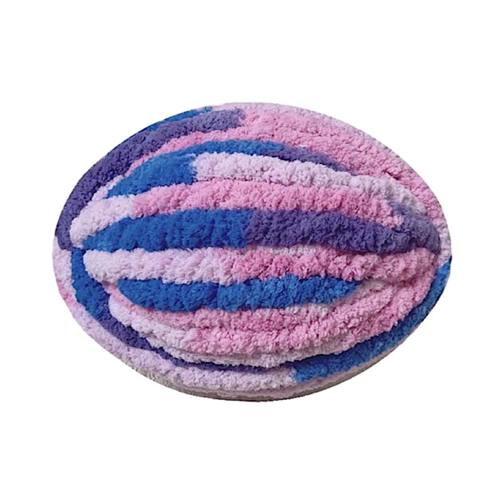 Colorful Rainbow Yarn for Crochet Knit Accessories Soft Long Lasting Multicolored Yarn Skein Perfect for Making Pet Bed