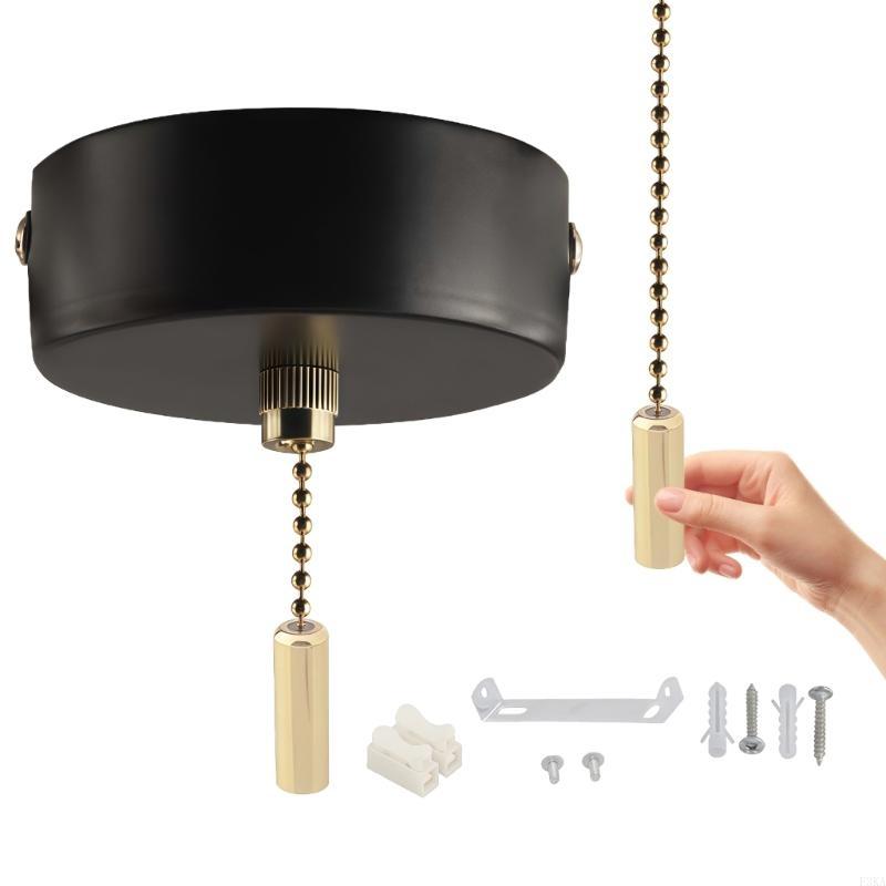 Multiple Purpose Lamp Control Switches 60mm Strong Metal Corded Design for Household чёрный
