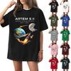 Damen Freizeit T-Shirt mit kurzen Ärmeln, Rundhalsausschnitt, Grafikdruck, Lockerer Schnitt, Bequemes Oberteil, Geeignet für den täglichen Gebrauch und Outdoor-Aktivitäten