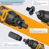 4pcs Low Profile Impact Socket Adapter Set, 3/4' to 1', 1/2' to 3/4', 1/2' to 3/8', 1/4' to 3/8'