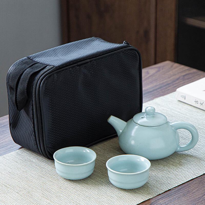 Ge Kiln Ceramic Travel Tea Set