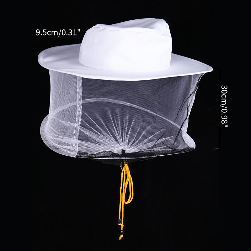 Beekeeping Professional Cap Beekeepers Hat with Brim Face Thickening Sunscreen Half-Length Special Protection Beekeeper