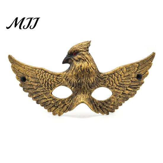 Leichte Halloween-Maske Cosplay Adler Maske, Realistischer Vogel Halbgesicht Unisex Kostüm Maskerade für Halloween, Karnevalsparty Detailliertes Flügel