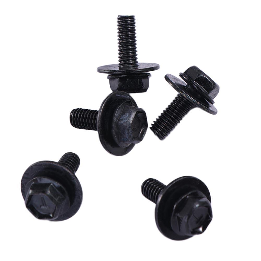 5/10pcs U-clamp Car Body Bolts M6 Splash Shield Guard Bolts Universal Car U-nut Clips  Bumper Fender