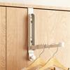 Over The Door Hanger Metal Folding Clothes Drying Rack for Laundry Bathroom Bedroom Dorm Space Saving Storage Hanger for Clothes Coats Towels