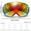 Ski Goggles Men Women Outdoor Sports Anti-fog Snowboarding Snowmobile Glasses UV400 Charngeable Lens Teen Charistmas Cycling