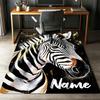 Custom Name LNTB002260915X1004==Zebra Printed Carpet,Rug for Office Chair Living Room Bedroom Kitchen Room Decor Gifts.