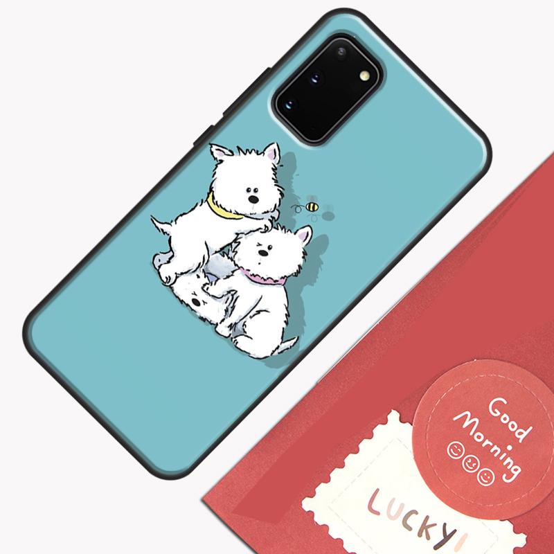 West Highland Terrier Westie Phone Case For Samsung Galaxy S26 S25 S24 S20 S21 S22 S23 Ultra S10 Plus S25 FE Cover Shell