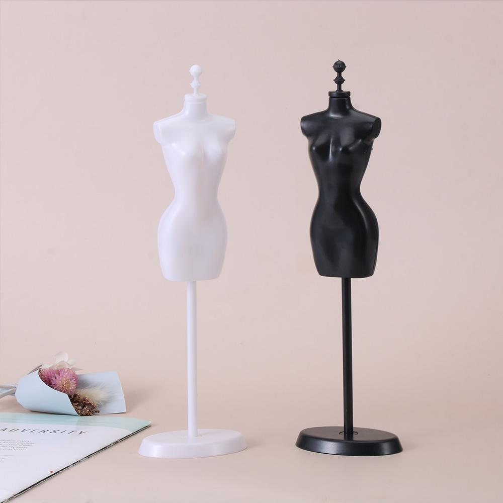 Dollhouse Plastic Doll Clothes Holder Doll Display Holder Model Hanger Mannequin Model Stand Toys Dress For 1/6 Dolls Accessorie