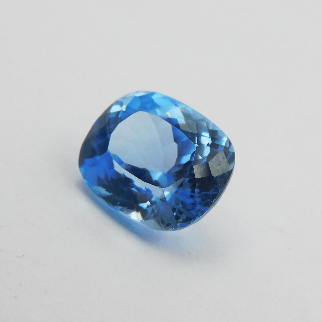 Natural Blue Sapphire Loose Gemstone 6.70 Ct Ceylon Cushion Shape September Birthday Birthstone