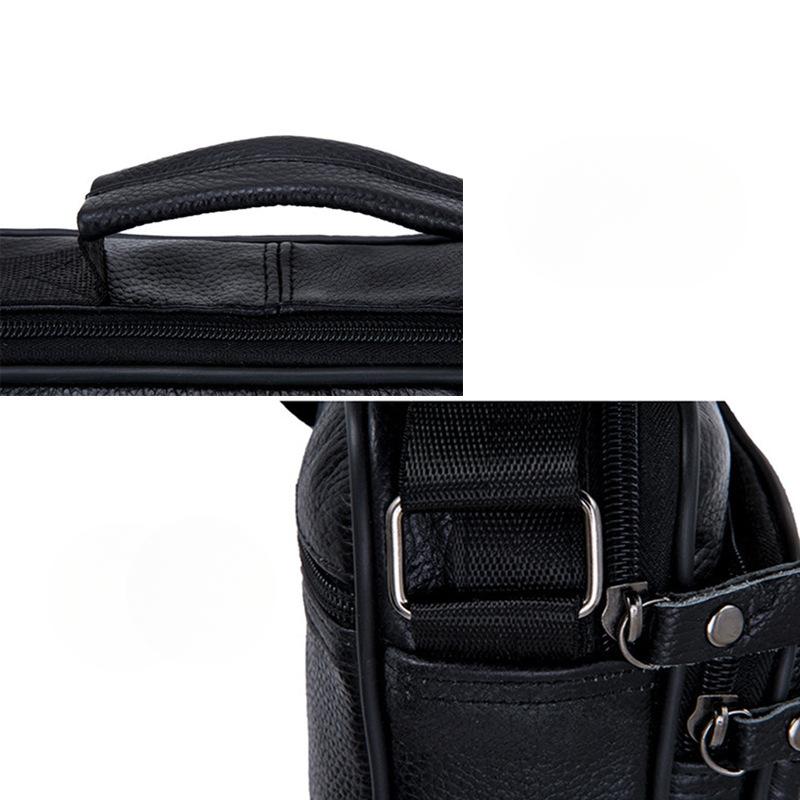 Business Shoulder Bag Large Capacity Cowhide Bag High-end Multi-functional Business Casual Hand-held Men's Bag