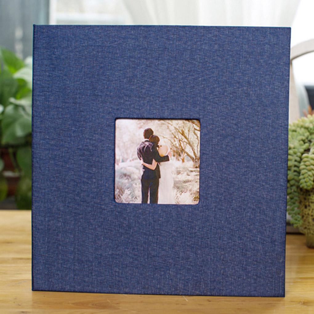 Cloth Cover Self-stick Photo Album Handmade DIY Scrapbook Home Anniversary Picture Album