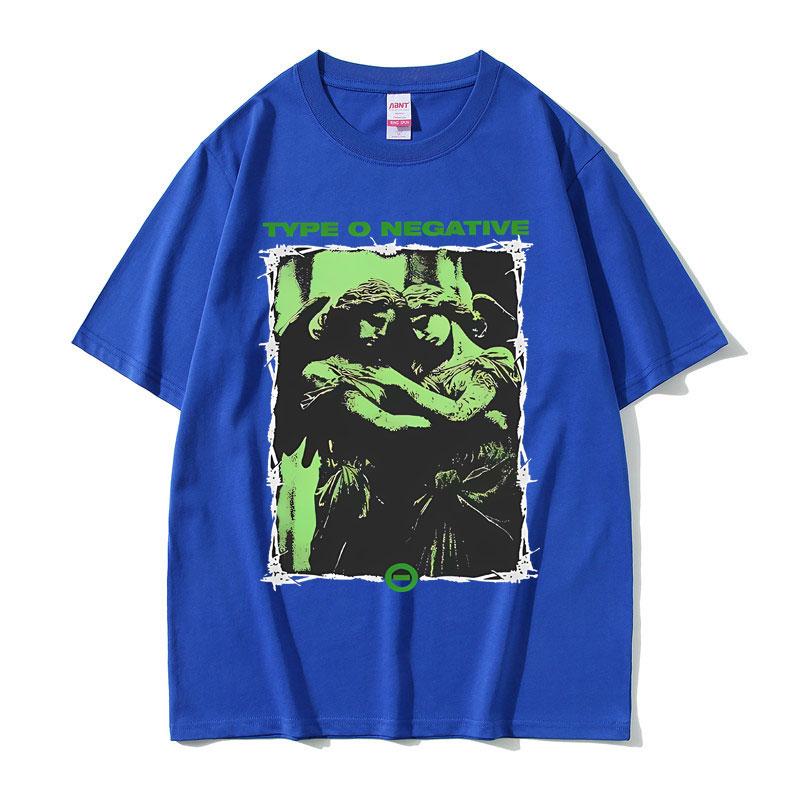 Limited Vintage Type O Negative Band Tshirt Unisex Women Fashion Casual Oversized Tshirts Unisex Retro Gothic Rock Metal T Shirts