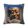 There is Motion at Your Front Tung Tung Sahur Drooling Money Pillow Cover Soft Cushion Cover Pillow Case For Home Decoration