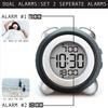 Blue Backlight Digital Clock Time Date Display Smart Alarm Clock Dual Alarm Clock  Outdoor Activity