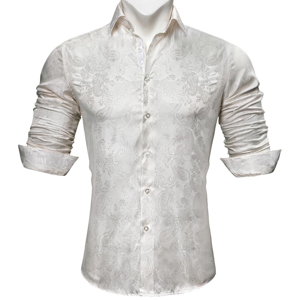 Buy Barry.Wang White Shirt Men Woven 