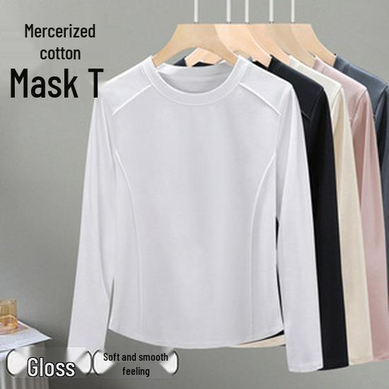 Women's Merino Wool Summer Base Layer: Black Long Sleeve Round Neck Slim Fit T-shirt (2025 Collection)