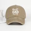 Best DAD Ever Printed Vintage Washed Baseball Cap  Adjustable Casual Unisexs Fathers Day Gift Dad Cap  Fishing  Hiking