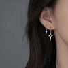 925 Silver Vintage Earrings For Women Trendy Simple Star Long Tassel Earring Jewelry Prevent Allergy Party Accessories