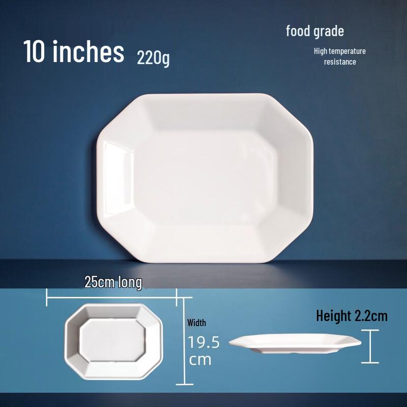 Food Grade Melamine Rectangular Plate