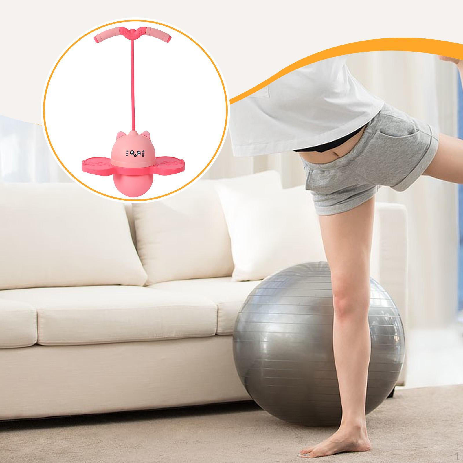 

Прыгающий мяч Пого Прыгающий Мальчики Высокие Прыжки Игрушка Доска для Упражнений Способность к Балансу розовый