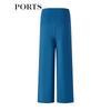 PORTS Women's Wool Blend Atlantic Blue Trousers