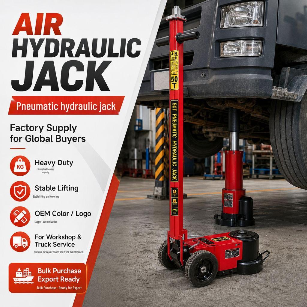 30-50 Ton Pneumatic Hydraulic Jack for Auto Repair and Heavy Truck Tire Change