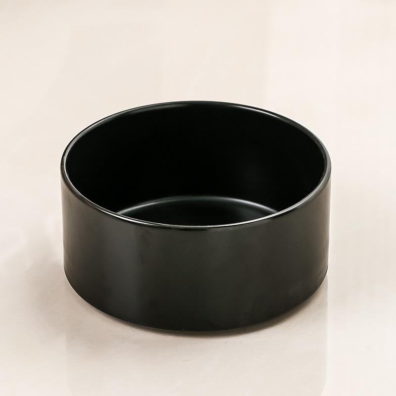 Schwarze Keramik Anti-Kipp Katze & Hund Futter-/Wassernapf