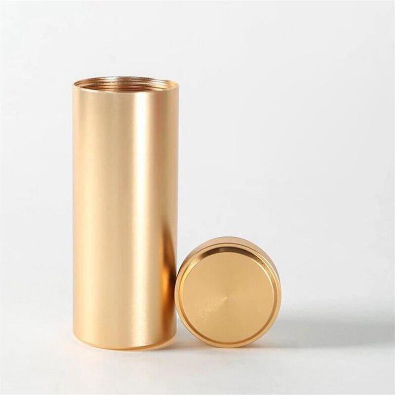 Portable Storage Container Multi Color Travel Mini Tea Jar Caddy Aluminum Multi-Use Boxes Sealed Tea Leaves Container Gifts Case